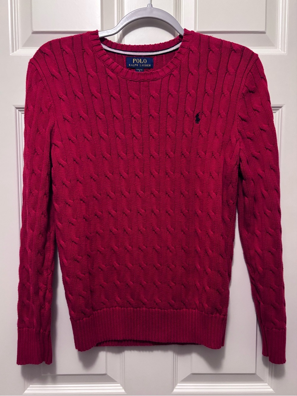 Red Polo Ralph Lauren sweater sz boys L(14/16)